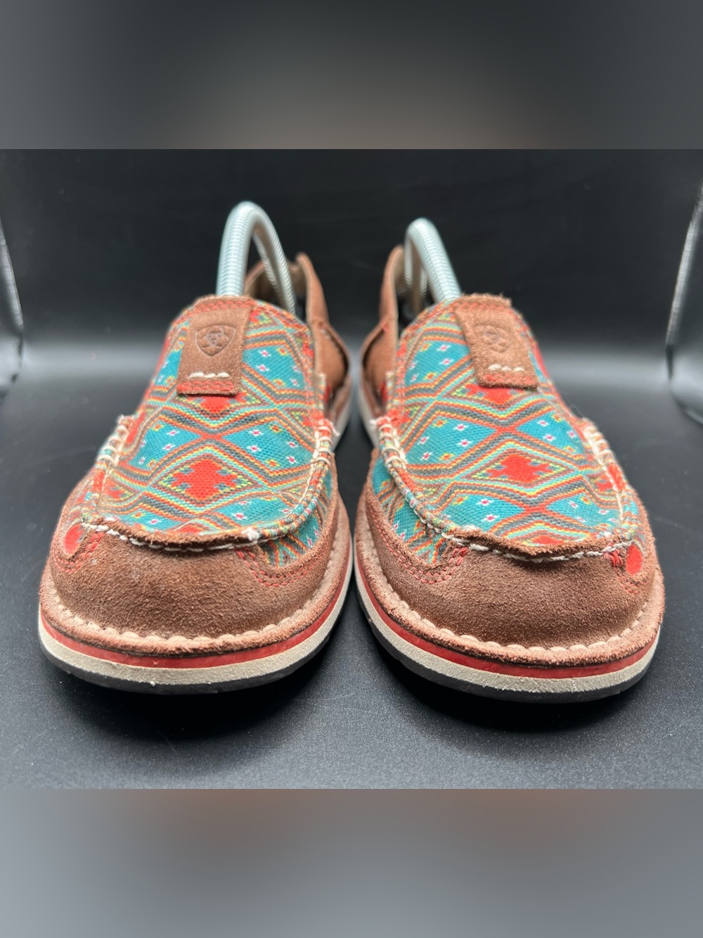 Ariat Ladies Cruiser Shoes Aztec Turquoise Slip On Loafer 10019890 Wmns Sz 7B - Picture 4 of 11